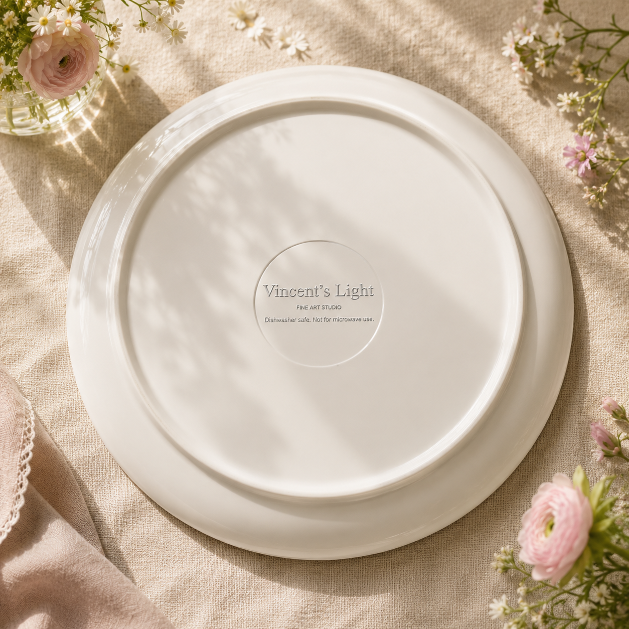 Little Hearts in the Meadow | 8-inch Art Plate