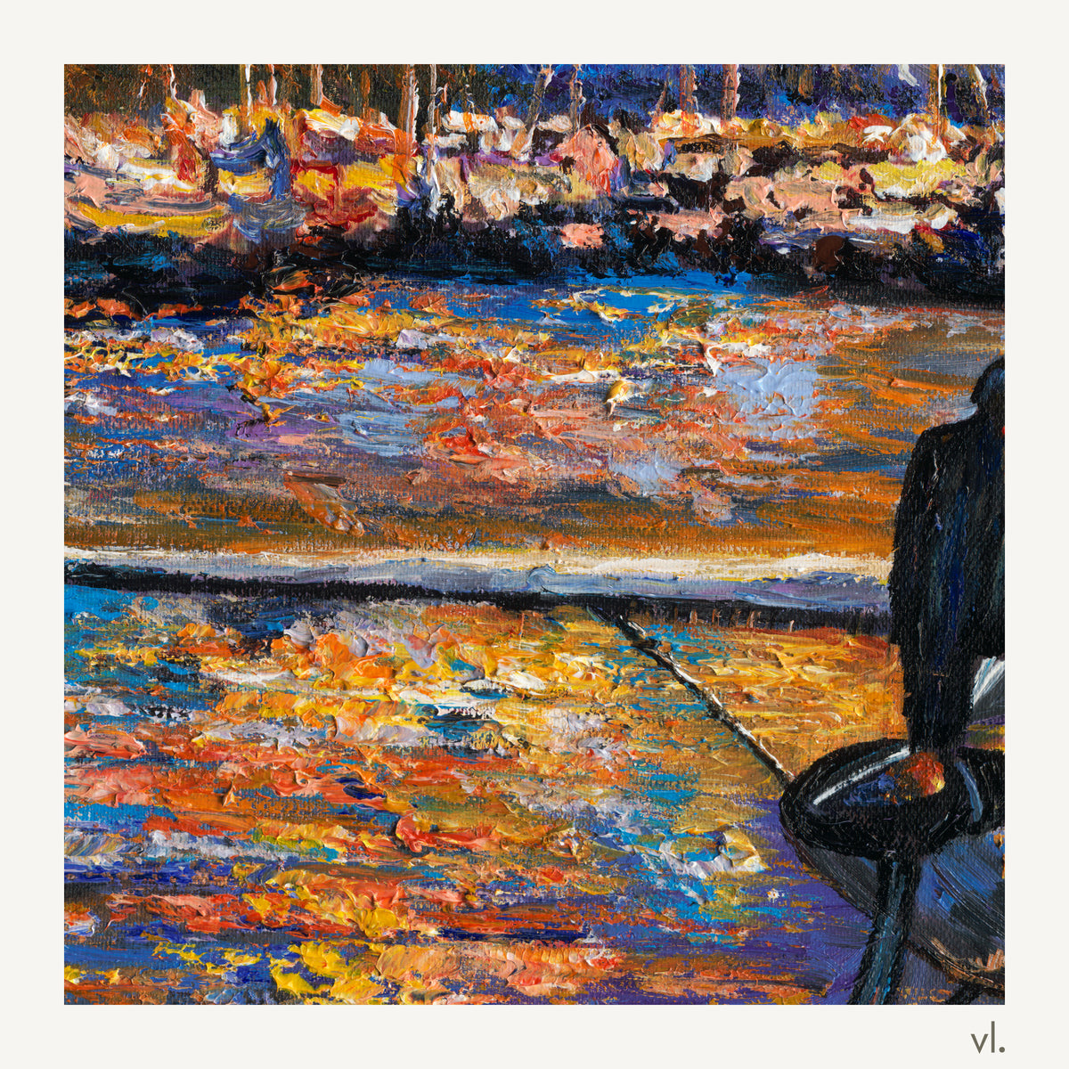 Second detail of Okanagan Lake, Between Departures by Zhongda Huang