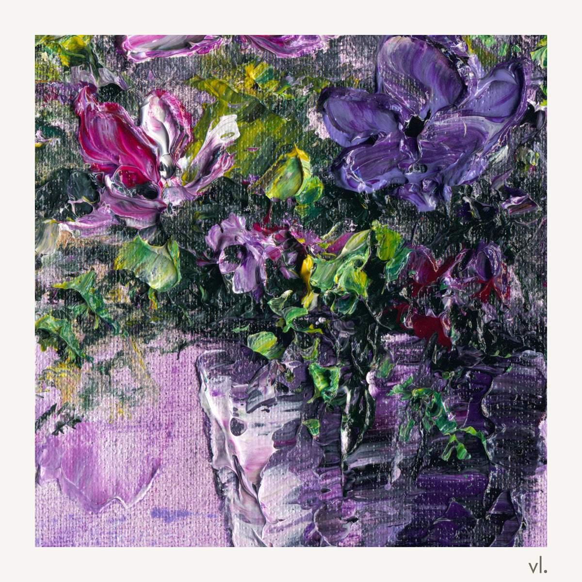 Second detail of Purple Bouquet by Yingzhi Chen