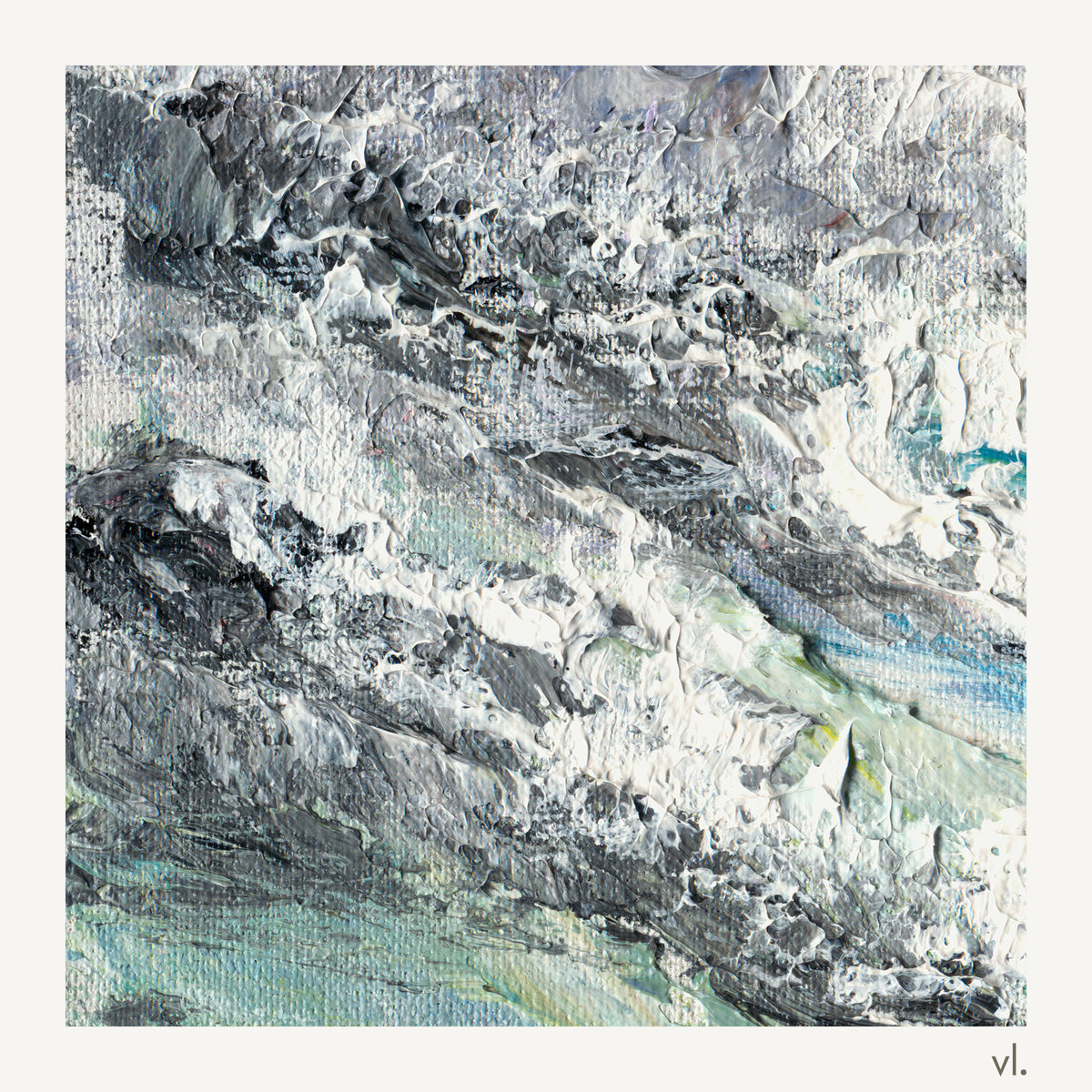 Detail of Soft Break by Yingzhi Chen, showing the brushwork