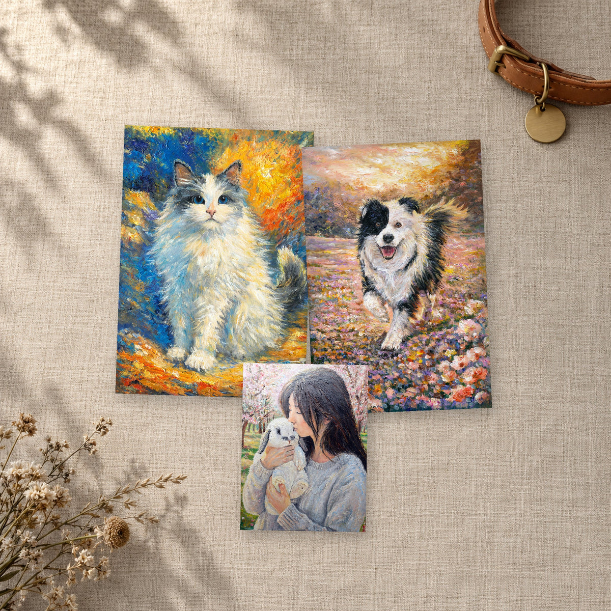 Kindred Spirits Series: commissioned pet portraits painted from photos