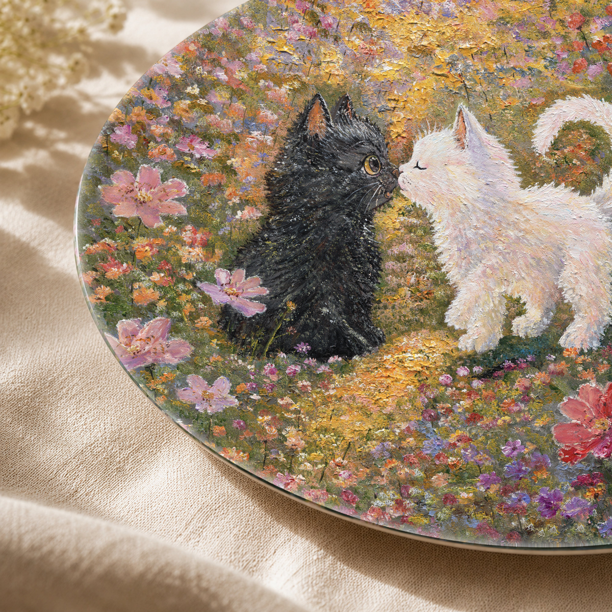 Little Nose Kiss — art plate close-up