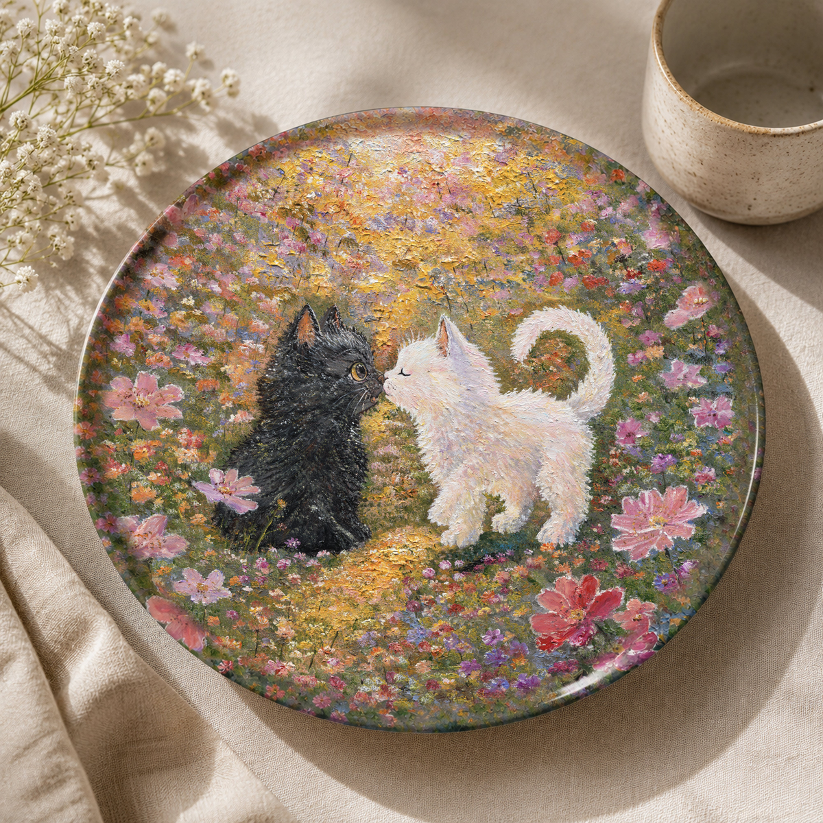 Little Nose Kiss Hero — 8-inch art plate