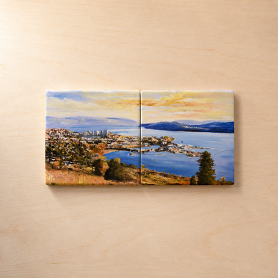 Okanagan Lake at Knox Mountain | Coasters | Set of Two