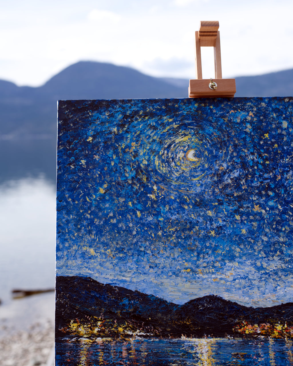 Okanagan Lake in Moonlight