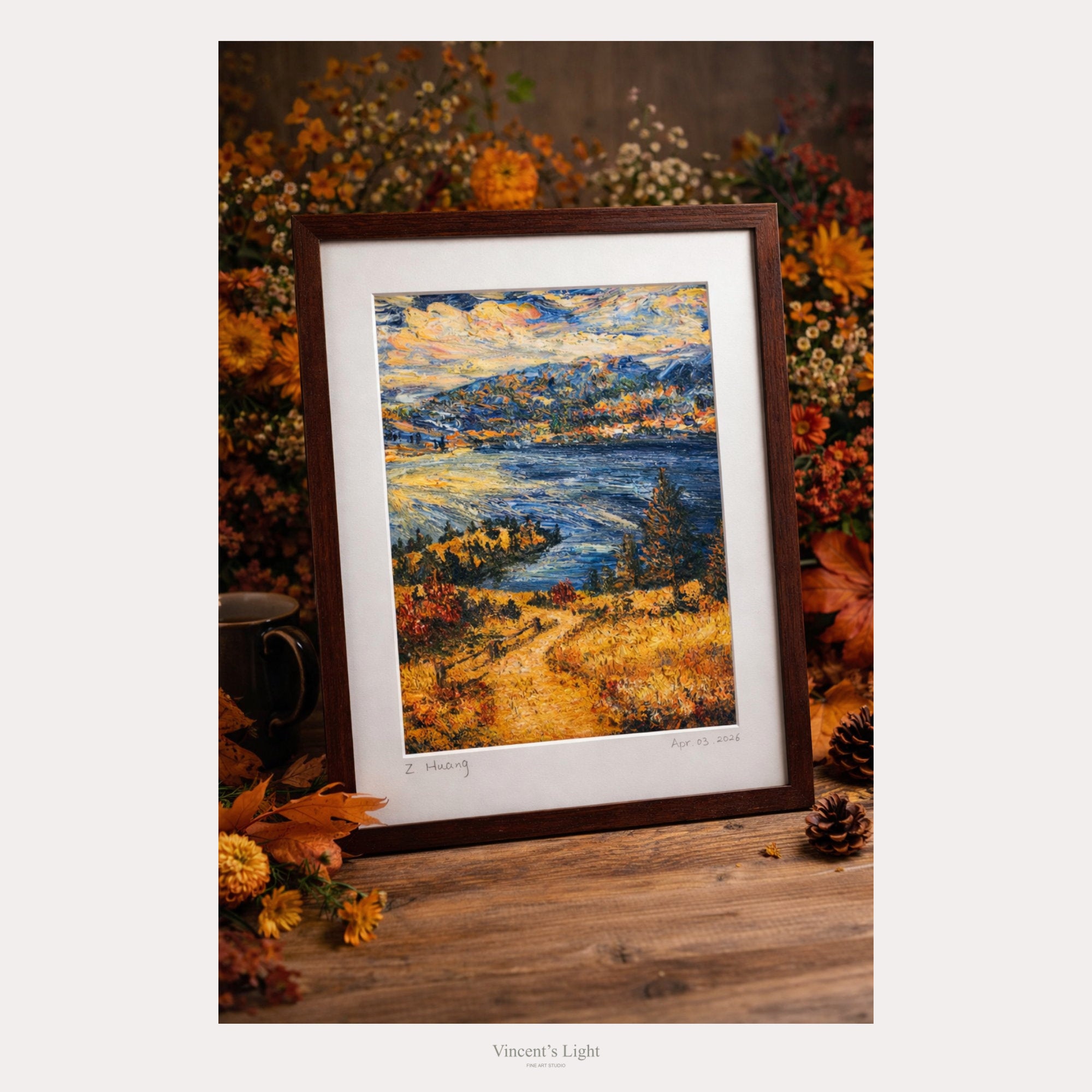 Solid Oak Wood Frame