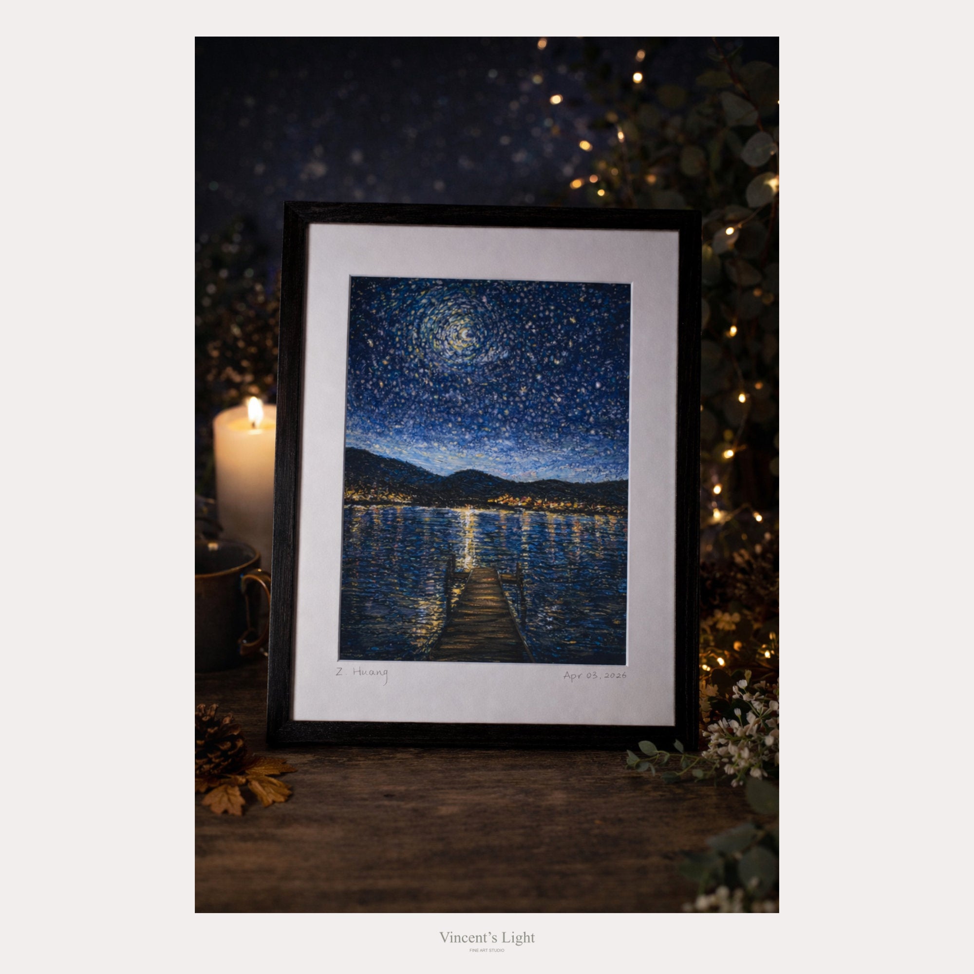 Solid Oak Wood Frame