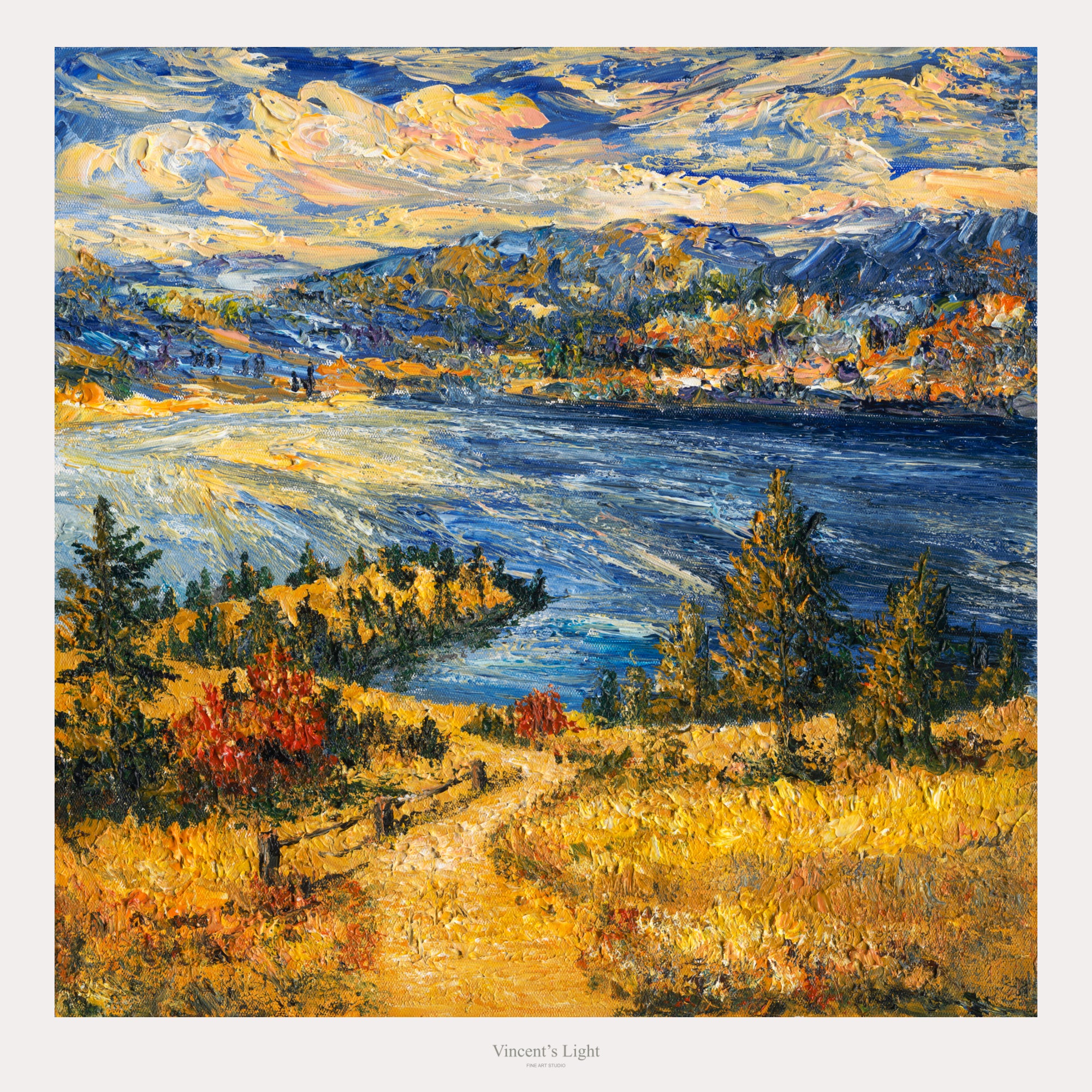 Lac Okanagan depuis les hauteurs | Cartes de vœux