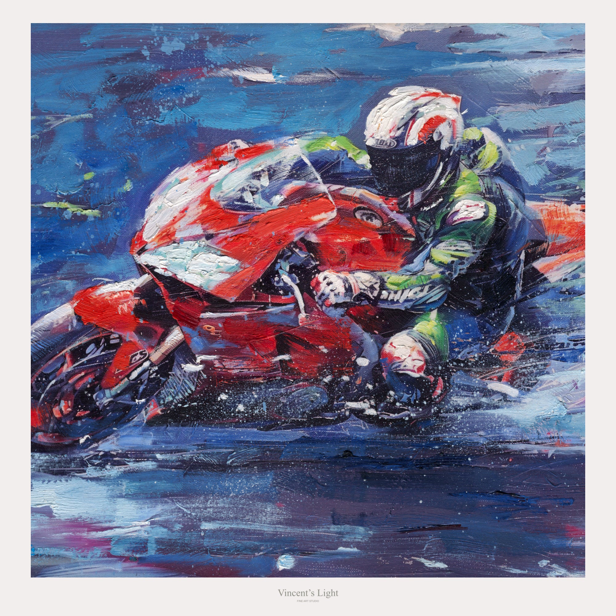 現代の洋画 25 GRAPHIC OIL PAINTING NOW The Last Turn | Vincent's Light Fine Art Studio – Vincent's Light