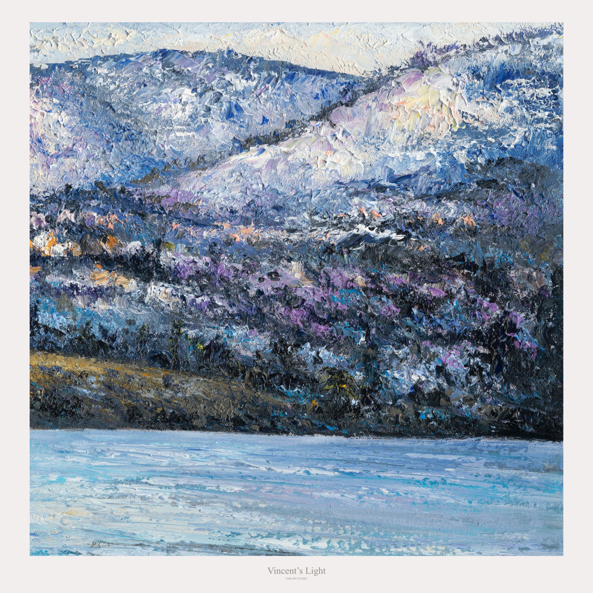 Le lac Okanagan à l'aube de l'hiver