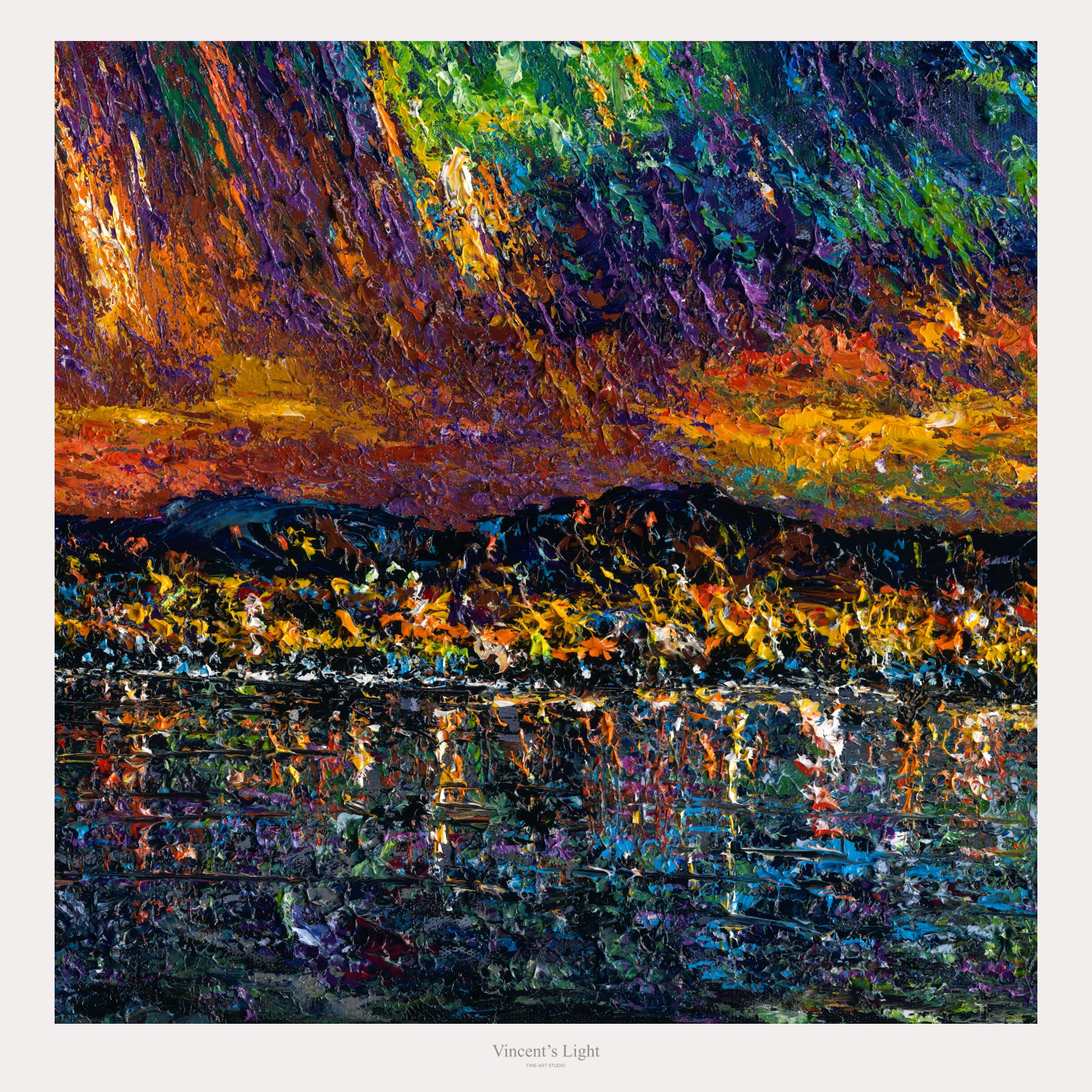 Okanagan Lake Beneath the Aurora