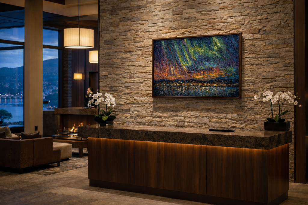 Okanagan Lake Beneath the Aurora | Giclée Print