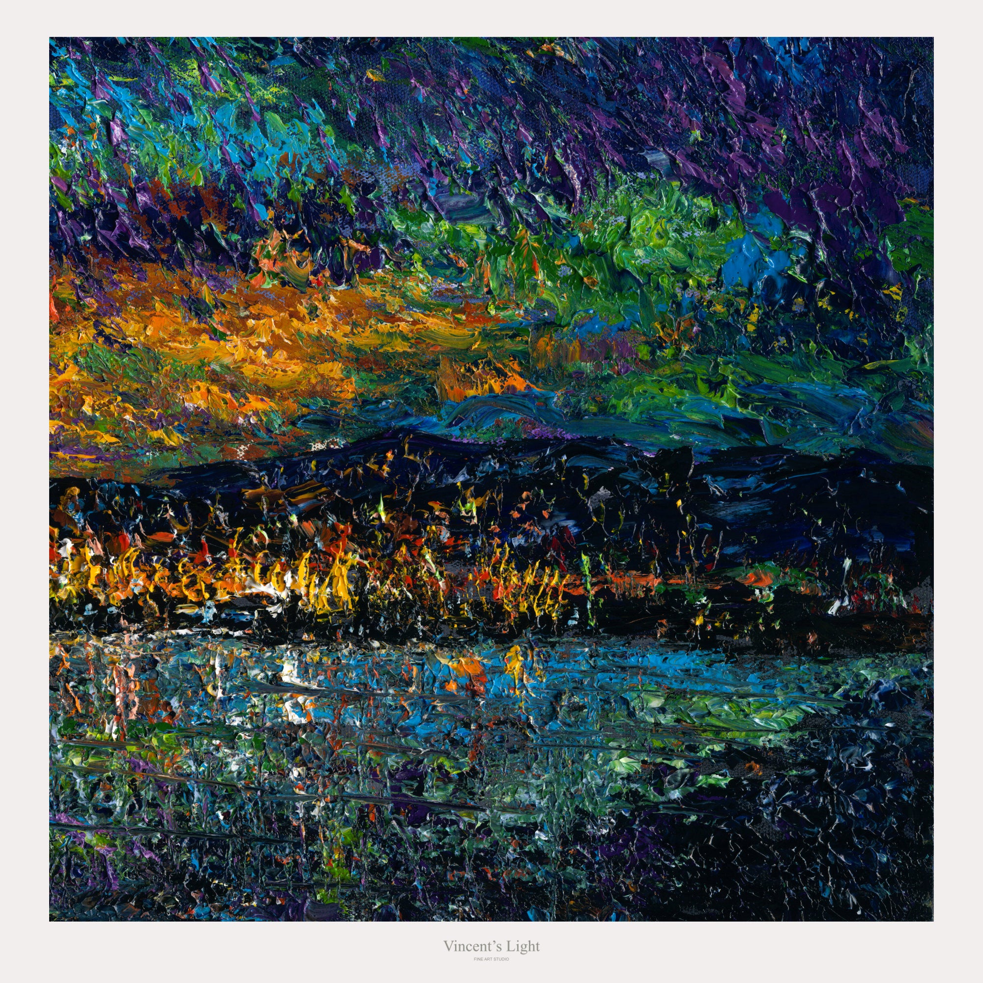 Okanagan Lake Beneath the Aurora