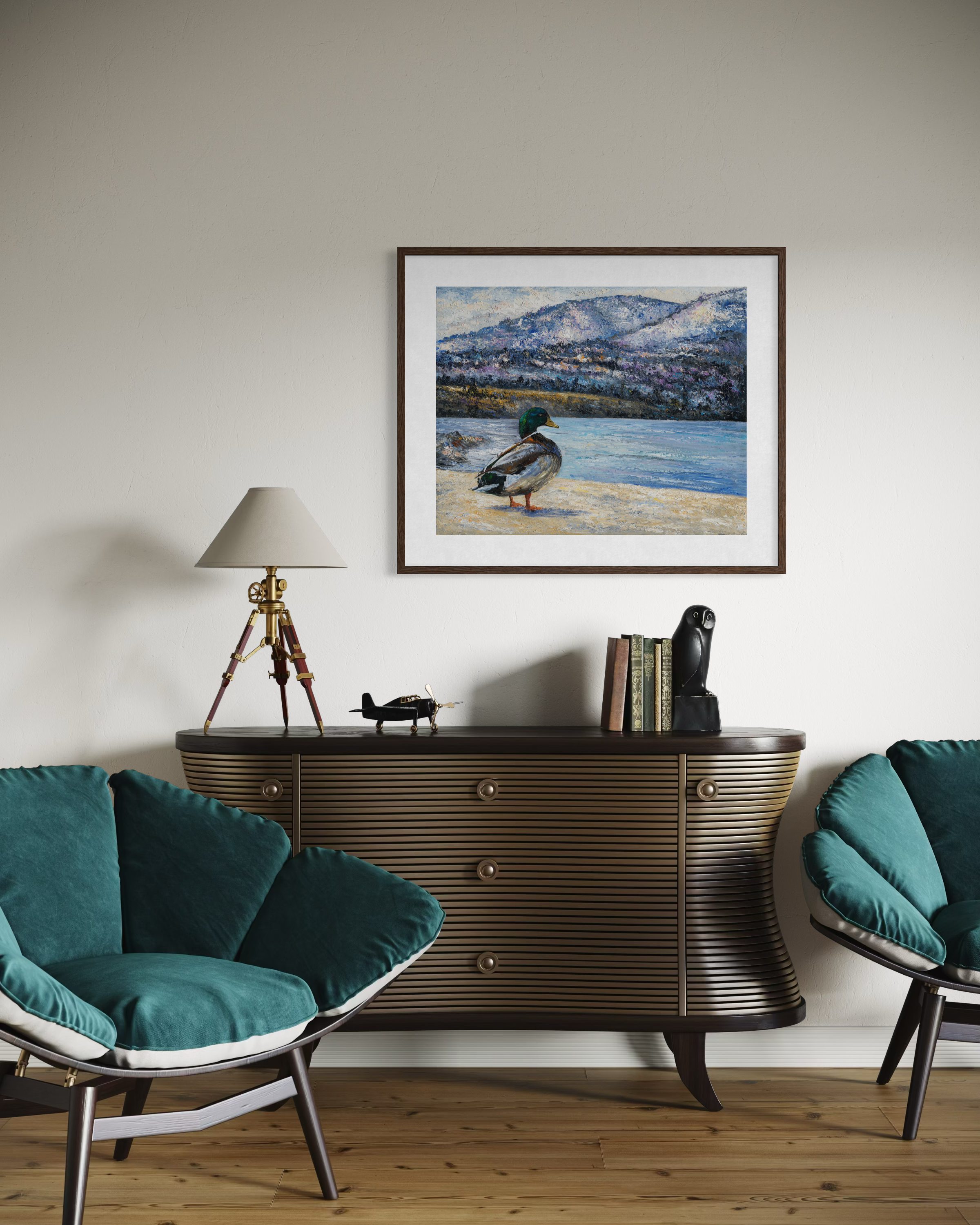 Le lac Okanagan à l'aube de l'hiver