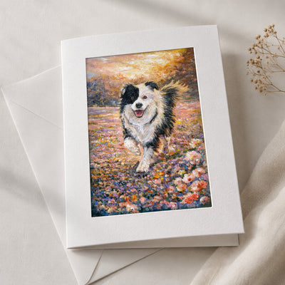 Jack art card in an acid-free 5×7 mat with envelope
