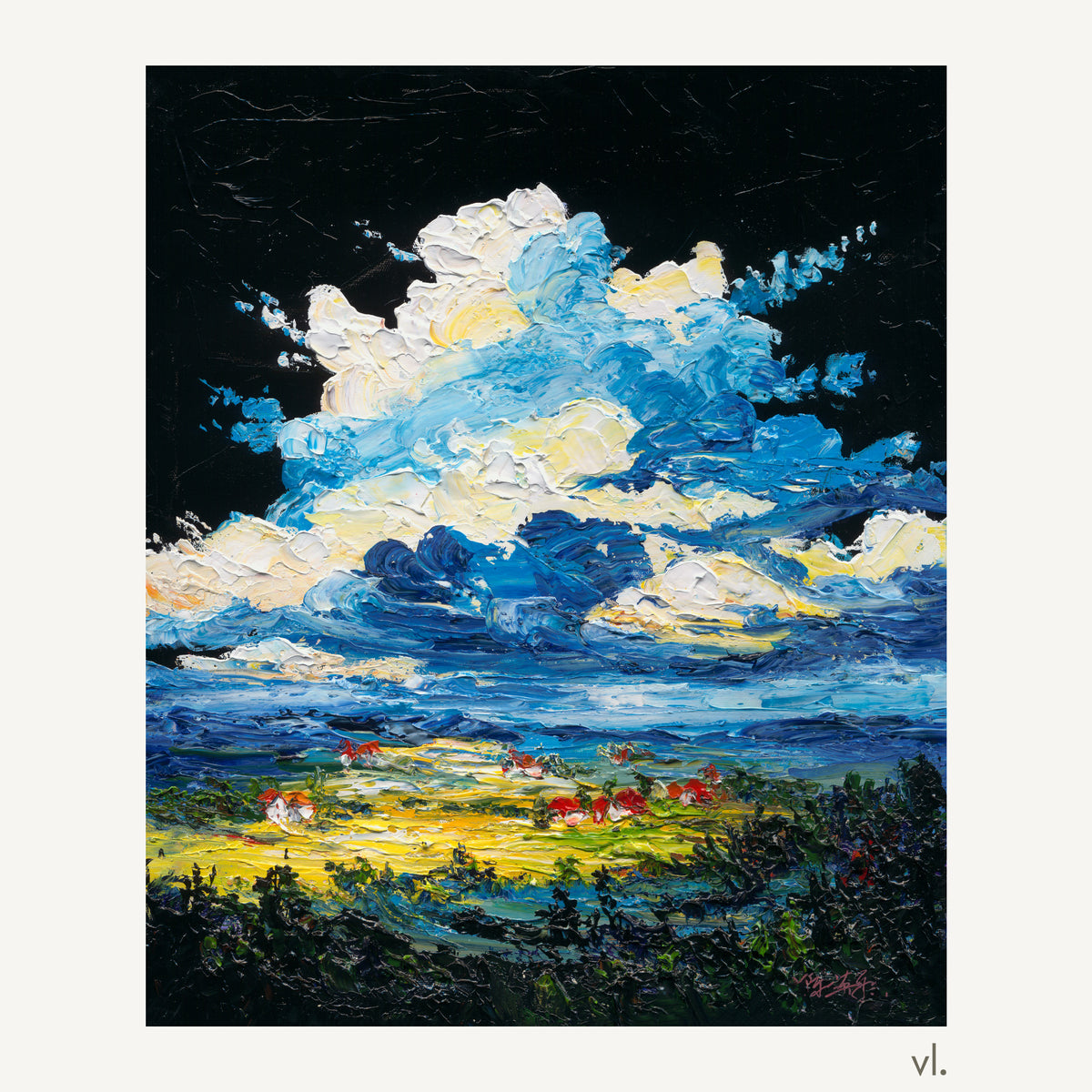The Black Cloud by Yingzhi Chen, original painting, full view