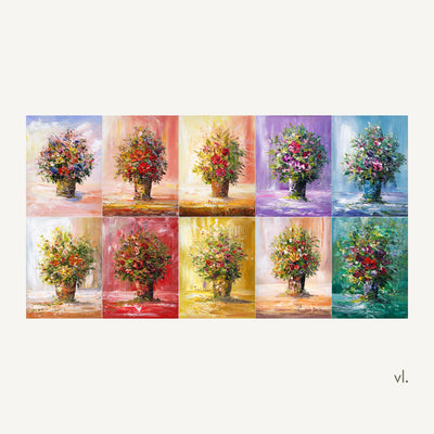 Blooming Light Collection I by Yingzhi Chen: all ten paintings, Blooming Light I to X