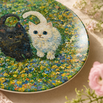 Little Hearts in the Meadow | 8-inch Art Plate