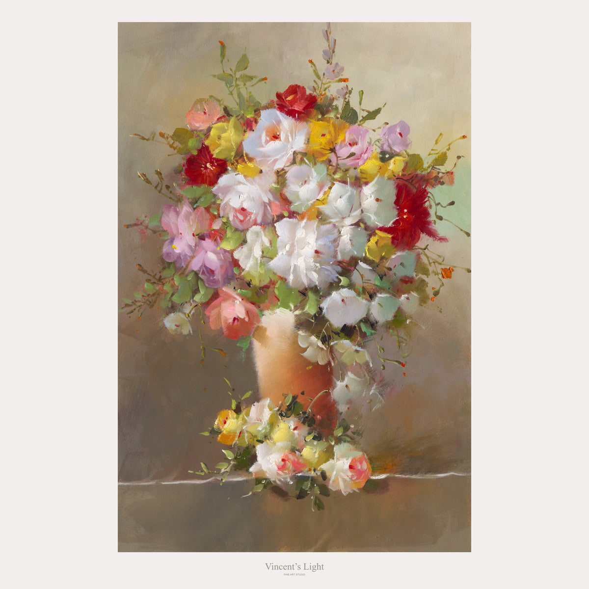Gathered Grace I by Yingzhi Chen — complete original oil painting