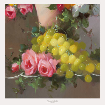 Gathered Grace III by Yingzhi Chen — close-up of the vase, flowers and still-life details