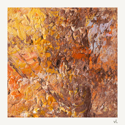Detail of Golden Grove by Yingzhi Chen, showing the brushwork