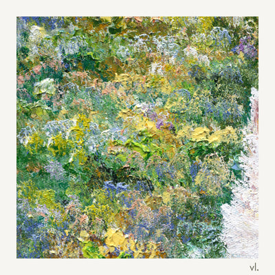 Second detail of Little Hearts in the Meadow III by Zhongda Huang