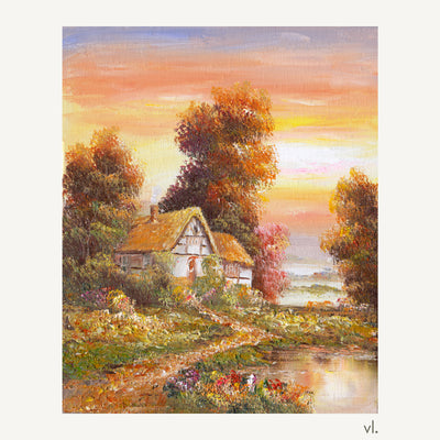 Cottage by the Water I from Little Origins Collection I by Yingzhi Chen
