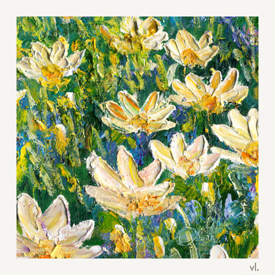 Detail of Rain Lilies by Zhongda Huang, showing the brushwork
