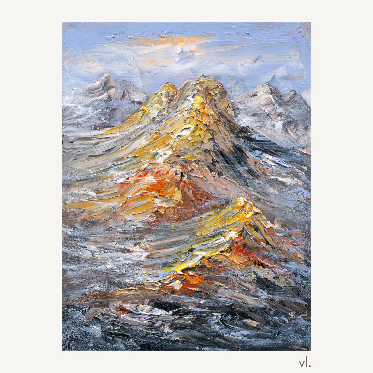 Rising Ridge by Yingzhi Chen, original painting, full view