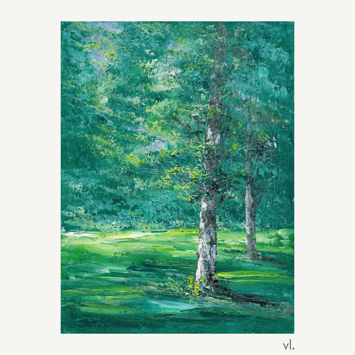 Summer Green by Yingzhi Chen, original painting, full view