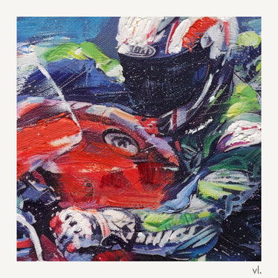 Detail of The Last Turn by Yingzhi Chen, showing the brushwork