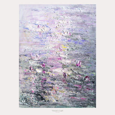 Water Lilies IX by Yingzhi Chen — complete original acrylic painting, 12 × 16 in