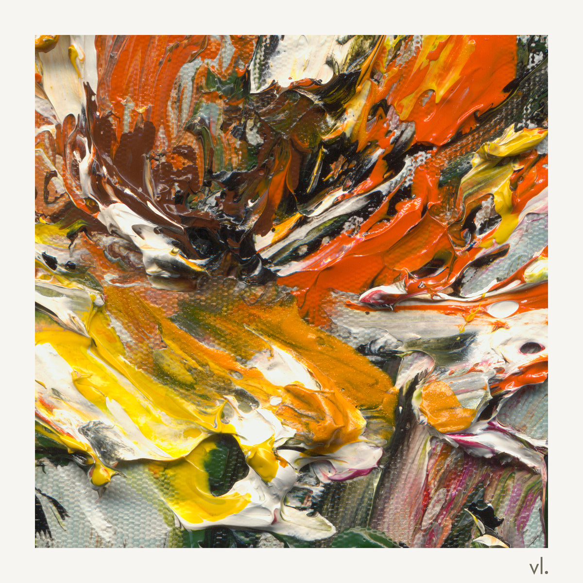 Detail of Wild Bloom by Yingzhi Chen, showing the brushwork